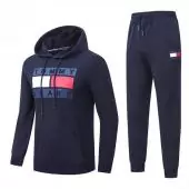 tommy hilfiger Tracksuit homme hoodie flag mode gray blue
